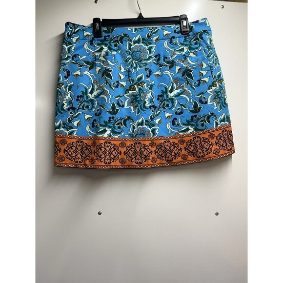 NEW GOLF Skort LADY HAGEN Fashion Scarf Print Skirt Womens Size 12 Multicolor - Picture 6 of 9